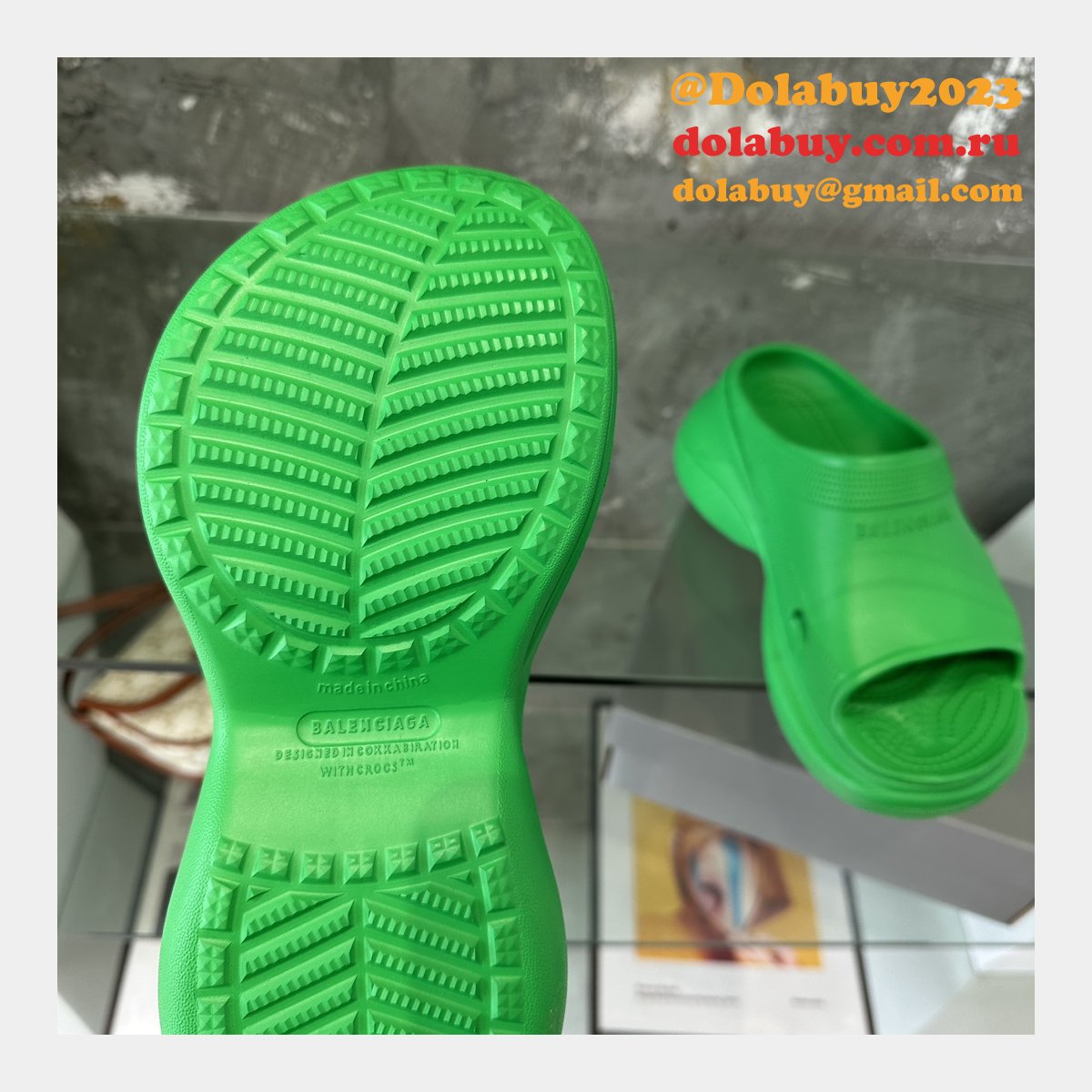 UA quality Balenciaga Slippers Perfect shoes