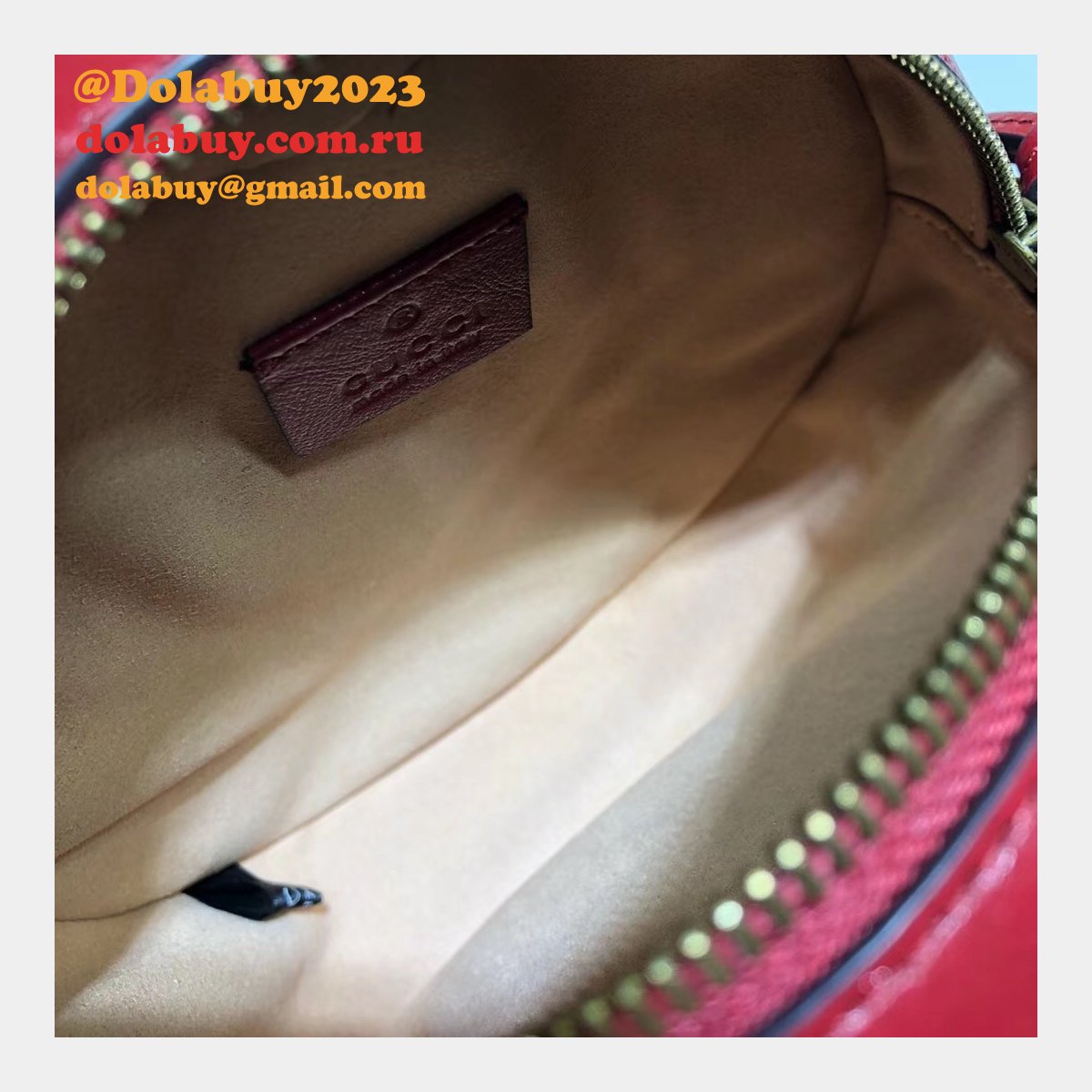 Top Quality 550154 Gucci GG Marmont mini round shoulder bag