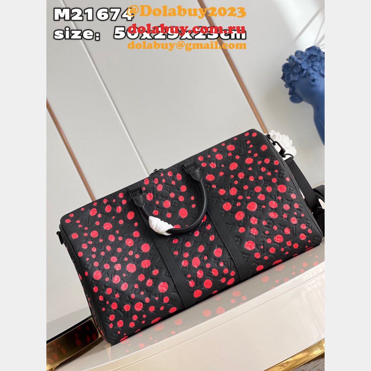 Louis Vuitton Perfect LV x YK Keepall 50 Taurillon Monogram Replica