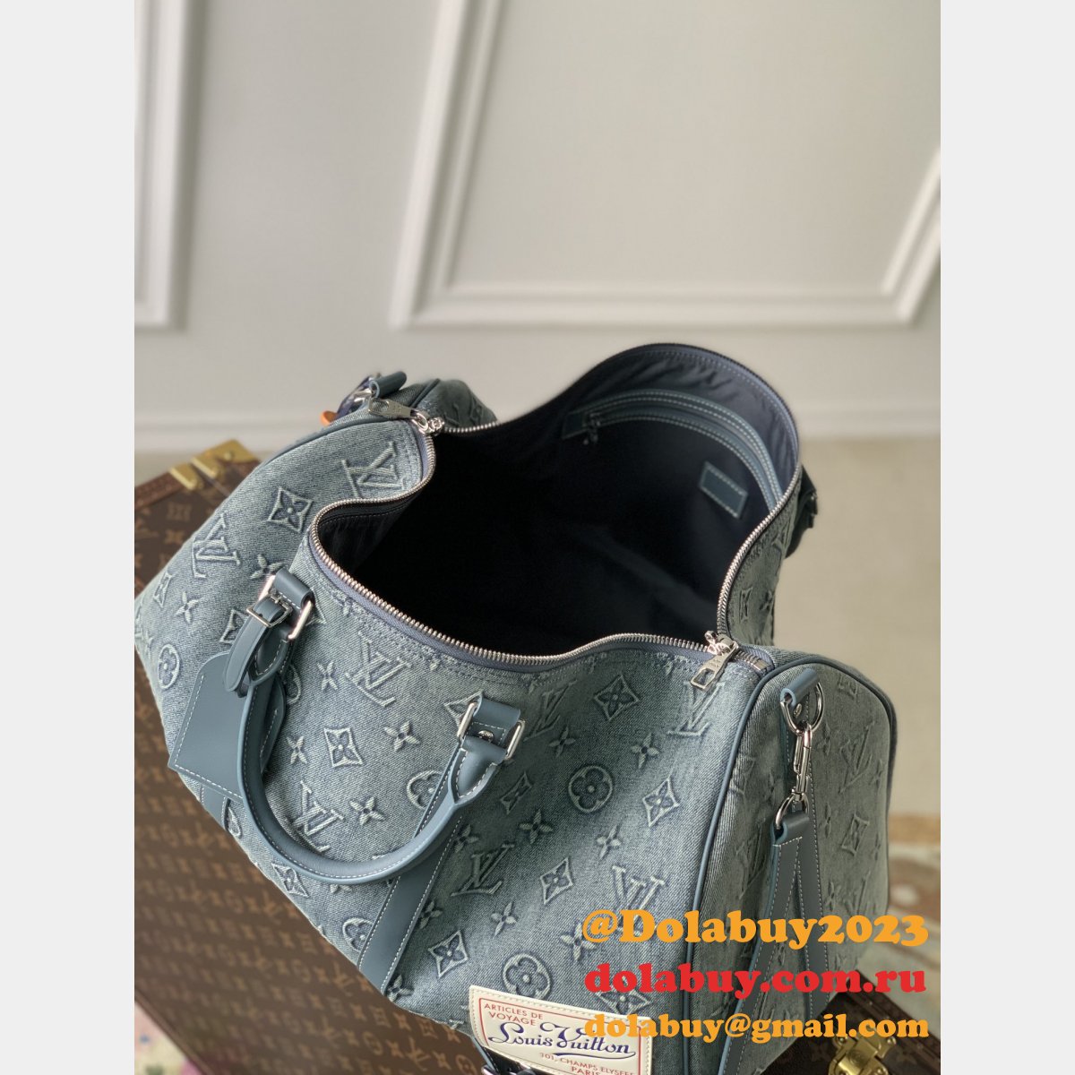 Keepall Bandoulière 50 Louis Vuitton M22532 Perfect Replica Bag