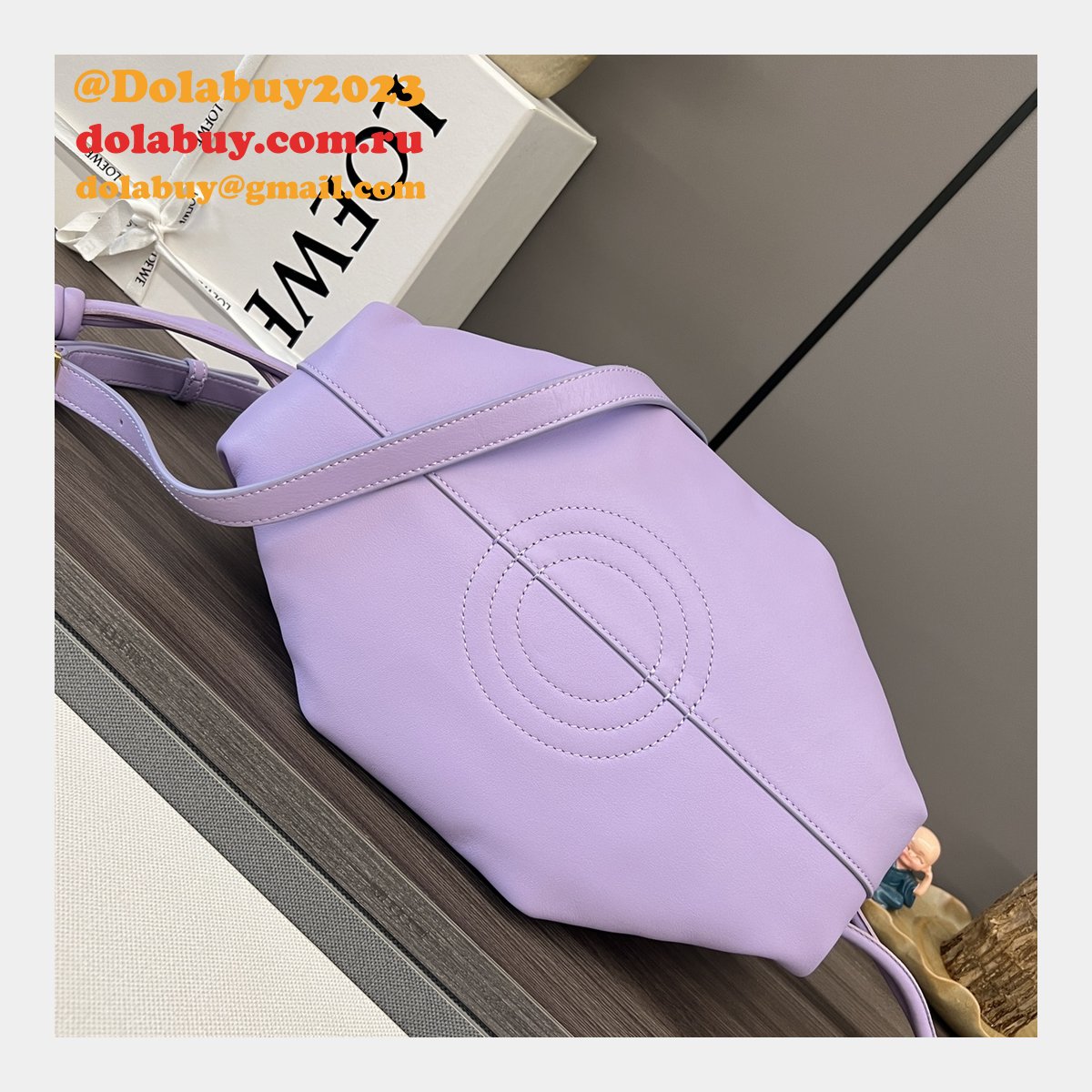 Top Quality Paseo Dumpling Buns small Nappa leather BAG