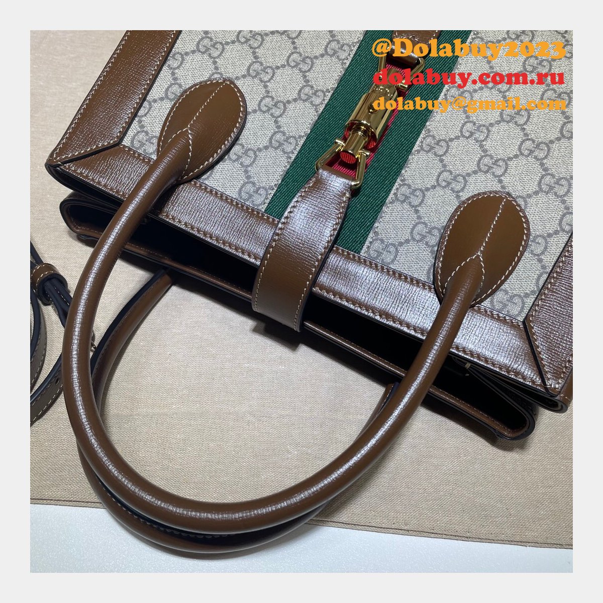High Quality Replica Gucci 649016 Jackie 1961 Medium Tote Leather Bag