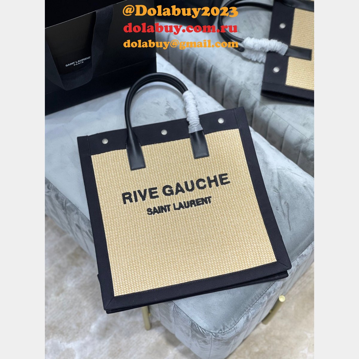 High Quality Saint Laurent Tote Replicas 631682 Rive Gauche Shopping Bag