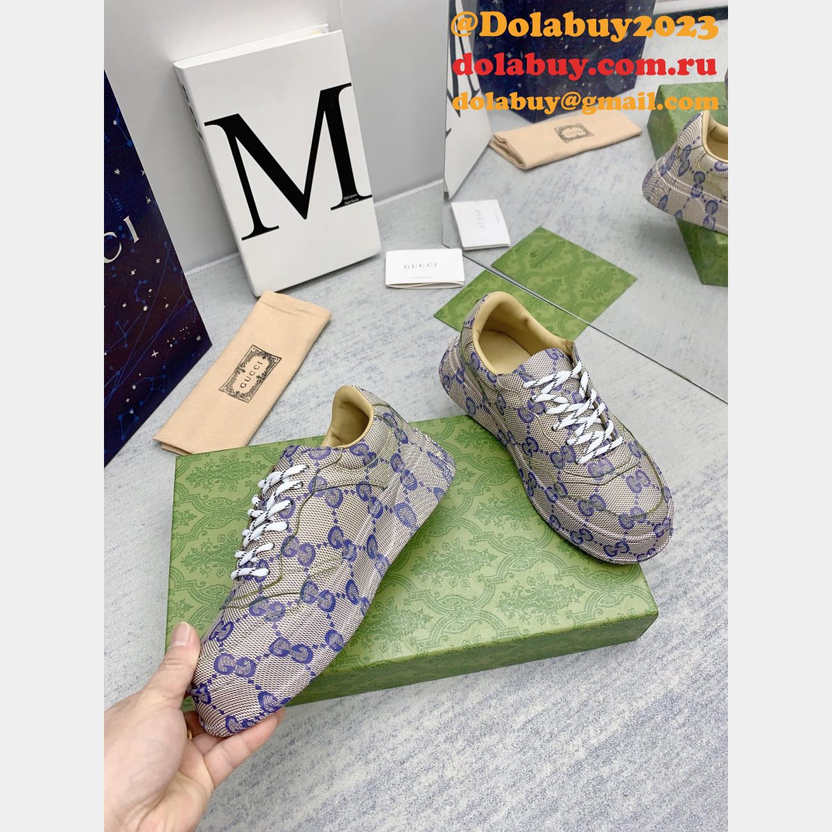 designer replica G*u*i biscuit classic presbyopia shoes