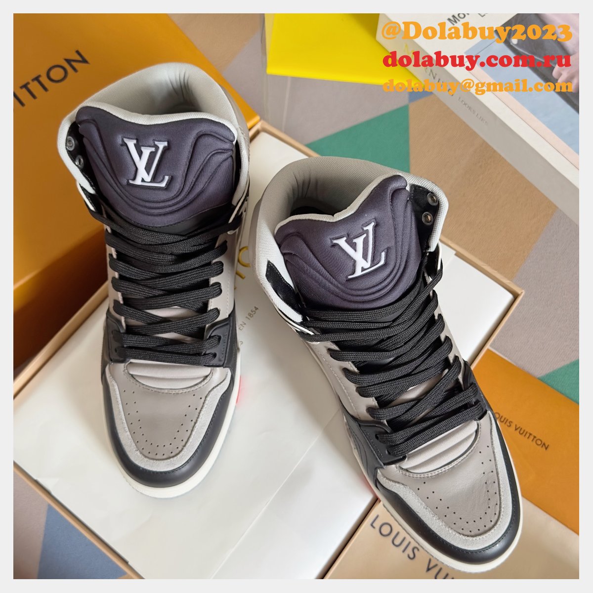 High Quality LV Trainer Sneaker Boot
