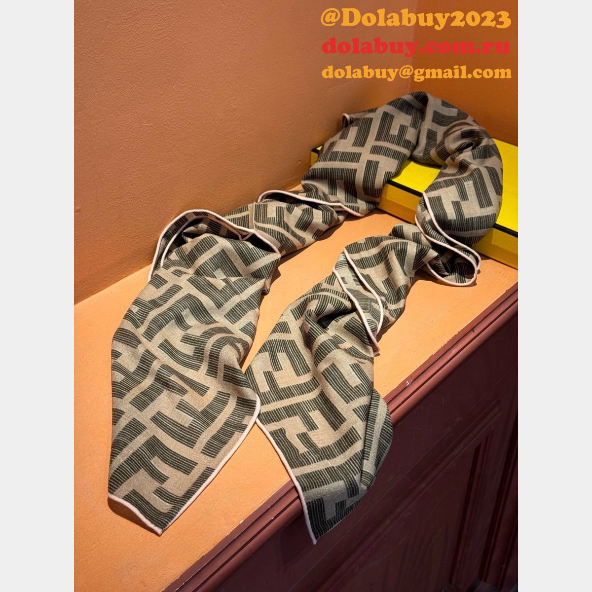 Duplicate 1:1 Mirror Fendi Cashmere Scarf
