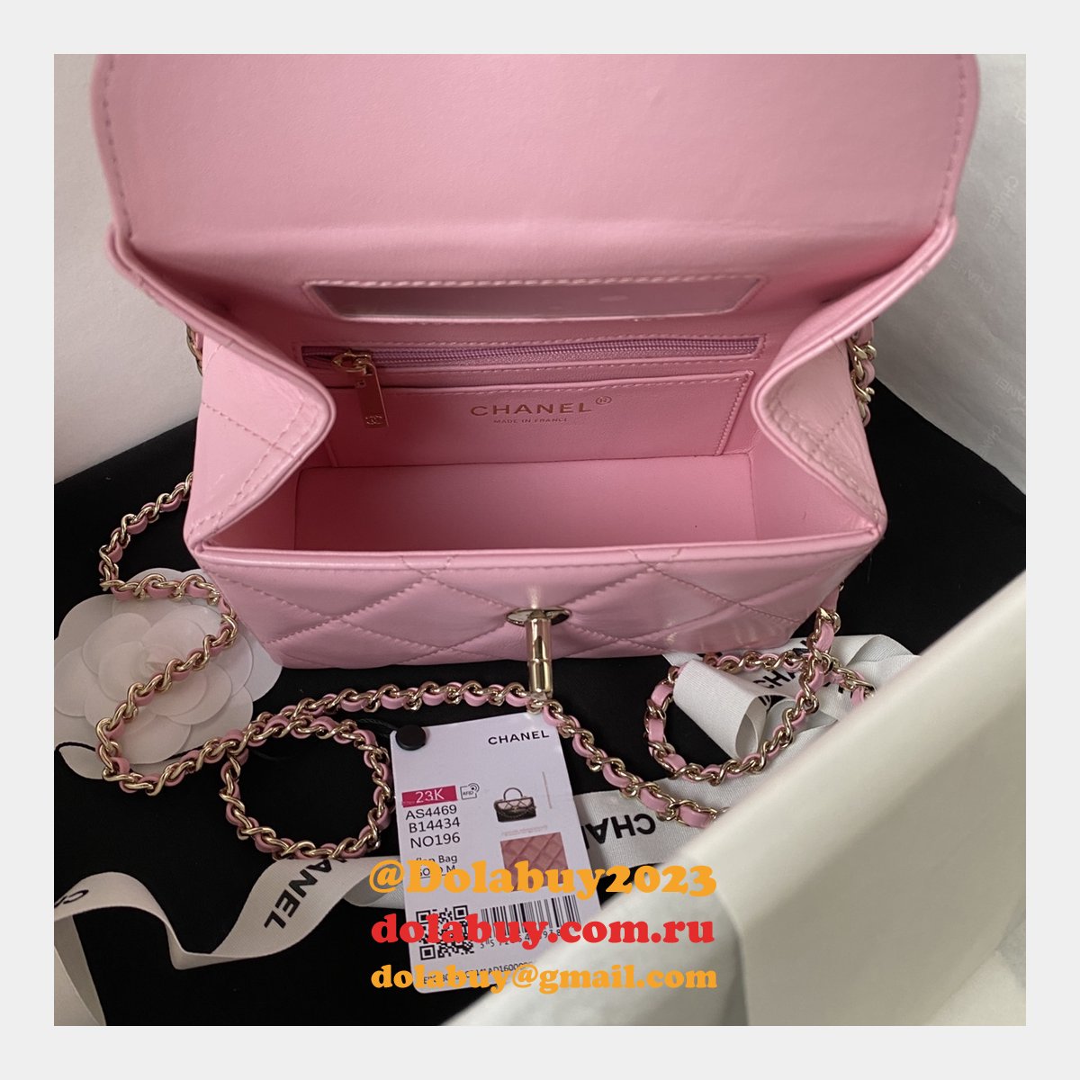 Top Quality Replicas Shiny Box Tote 1:1 Mirror AS4469 Bag