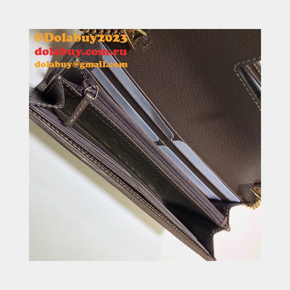 Replica Ophidia GG chain wallet 546592