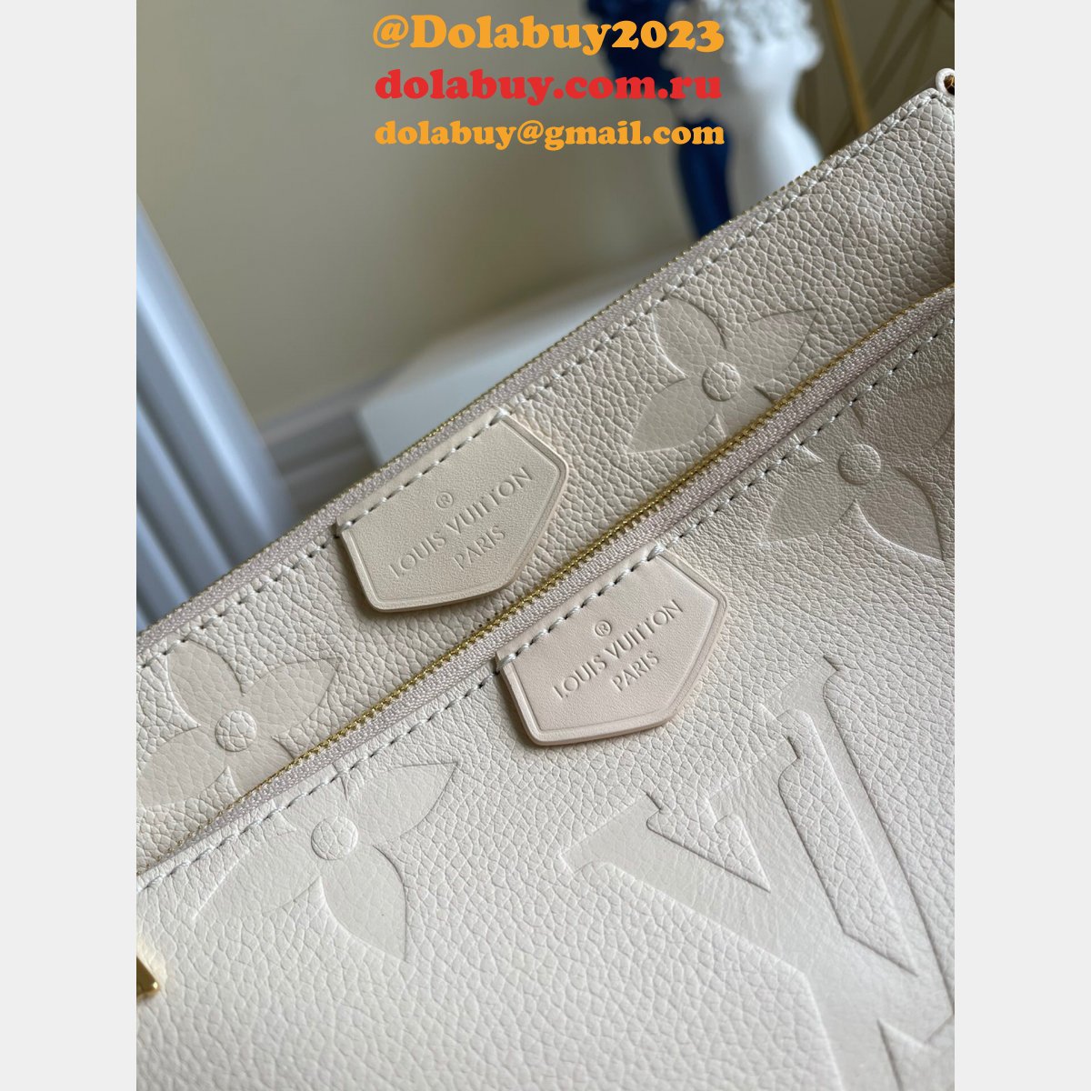 Louis Vuitton UK M57631 Cream Pochette Accessories Monogram