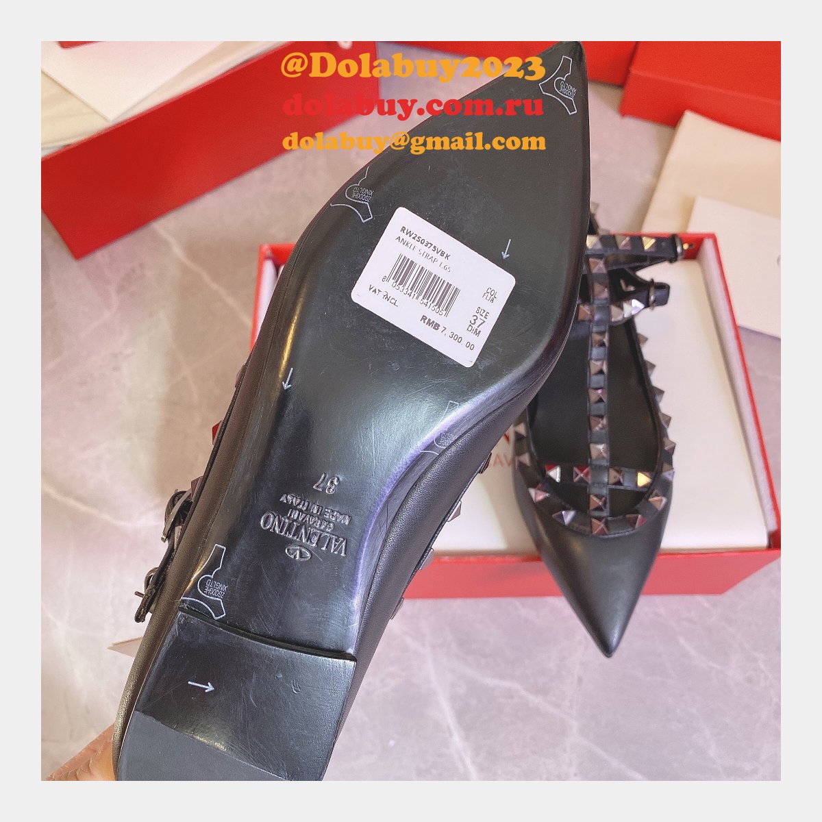 Best valentino replica sneakers heels flats Black Shoes