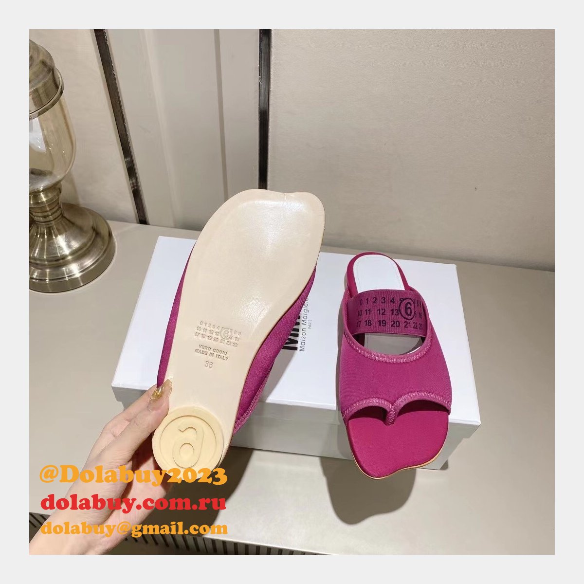 Replica Maison Margiela Knockoff MM6 Flip Flops Shoes