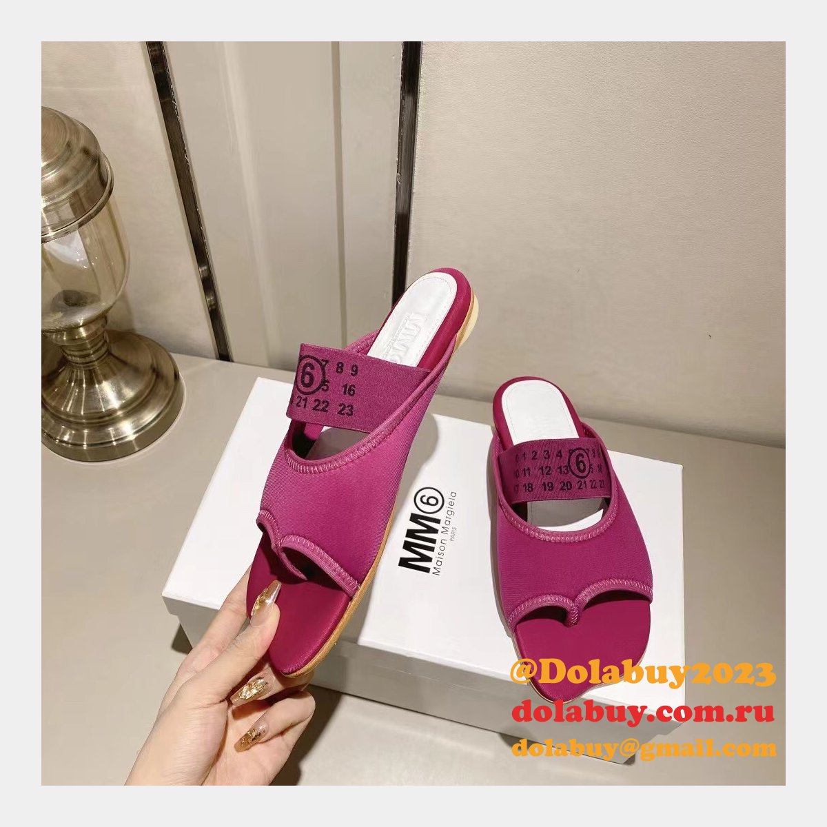 Replica Maison Margiela Knockoff MM6 Flip Flops Shoes