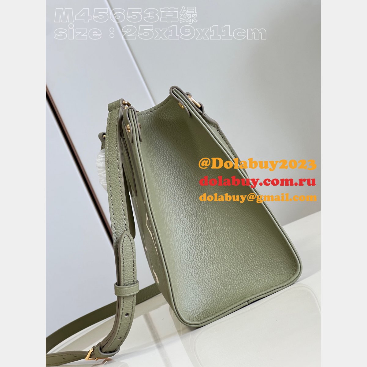 Onthego Louis Vuitton M46647 Fake Bag Empreinte Leather