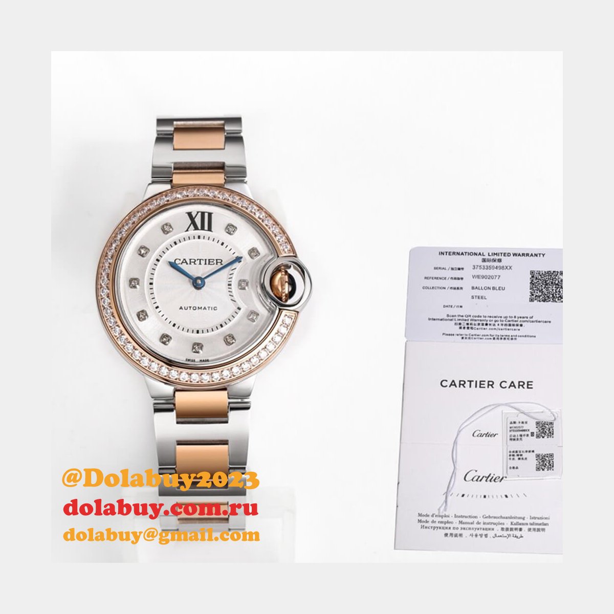 Cartier 33mm Ballon Bleu de Cartier watch