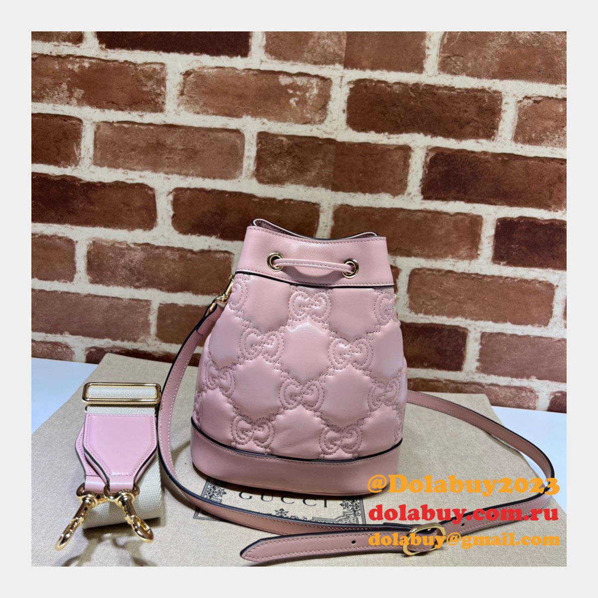 dolabuy G*u*i gg matelassé bucket replica bags 728231 store