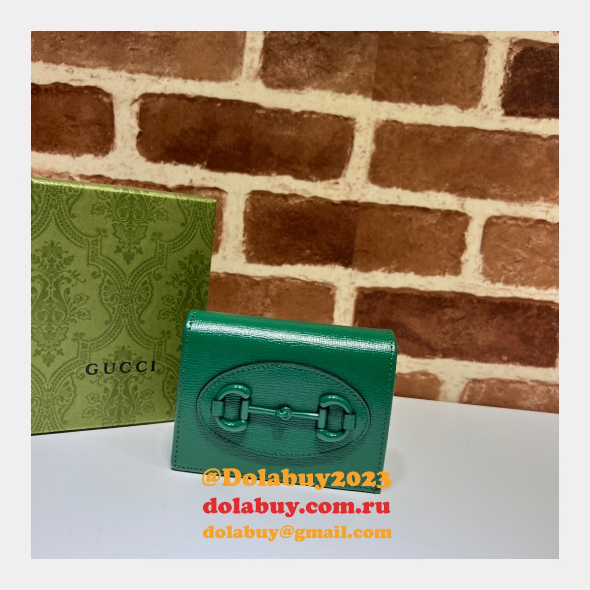 G*u*i buy horsebit 1955 card case wallet compact 621887 fashion