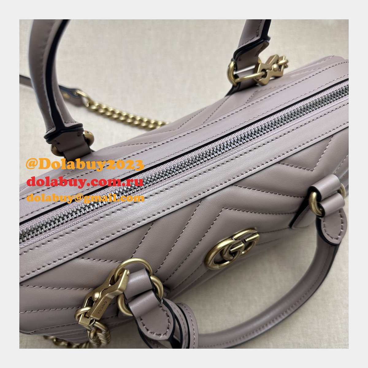 G*u*i top quality gg marmont top handles replica 746319 bag