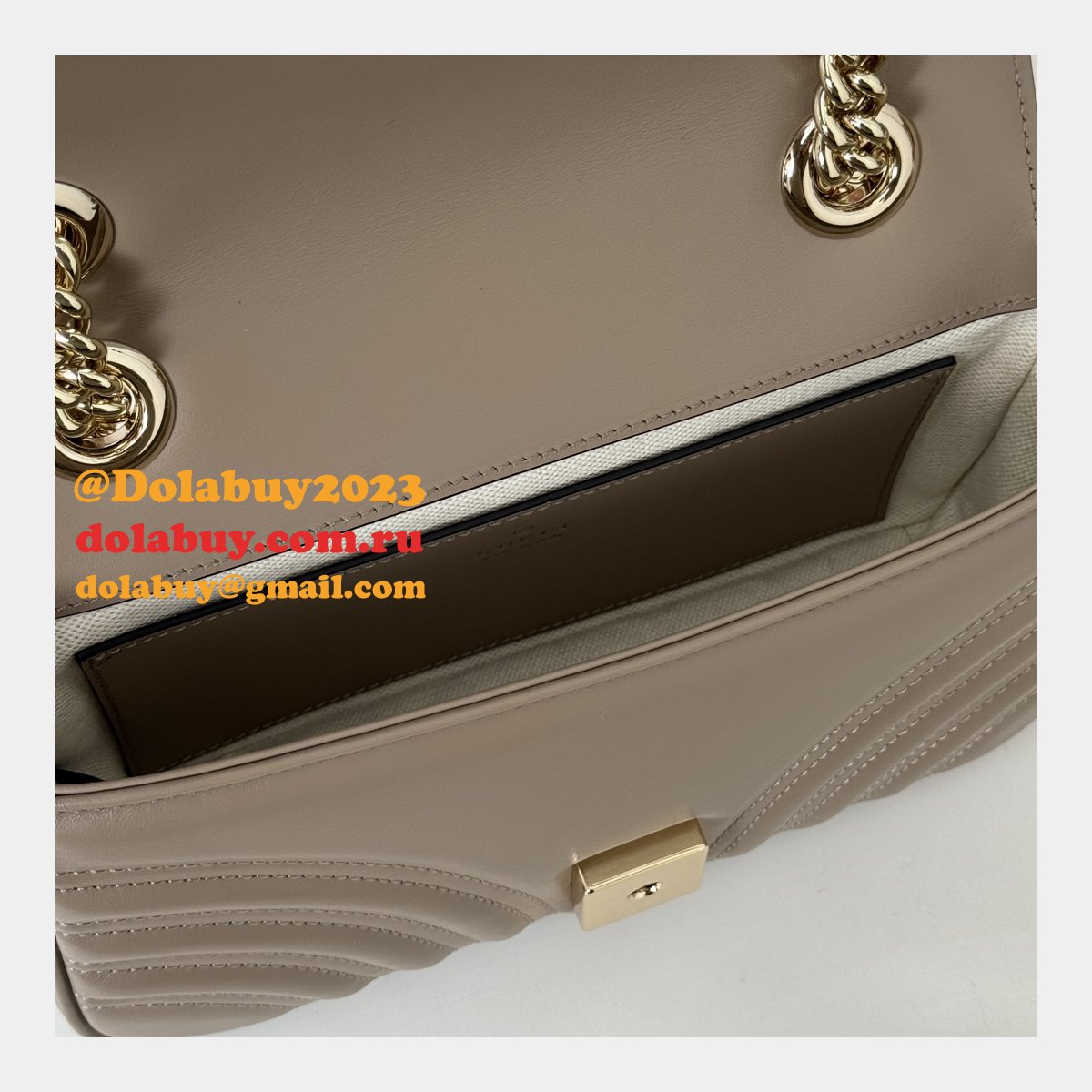 Crossbody GG Marmont Gucci 446744 Copy Matelassé Bag