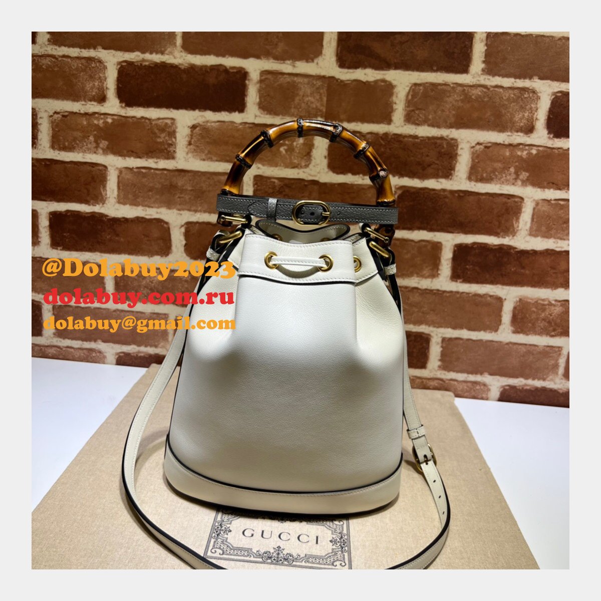 Gucci Diana Top Replica Handle 724652 Bucket AAA+ Bag