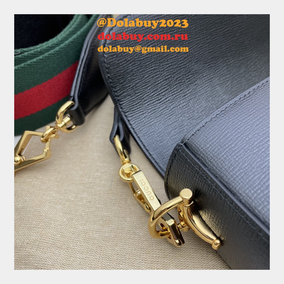 fake G*u*i horsebit 1955 mini black 658574 bag