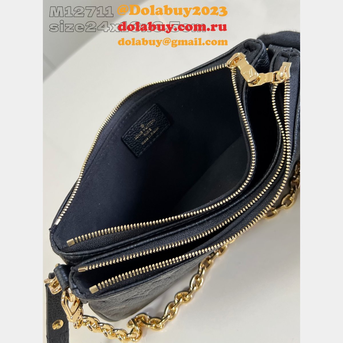 Replica Louis Vuitton Pochette Métis Black Luxury M12711 Bag
