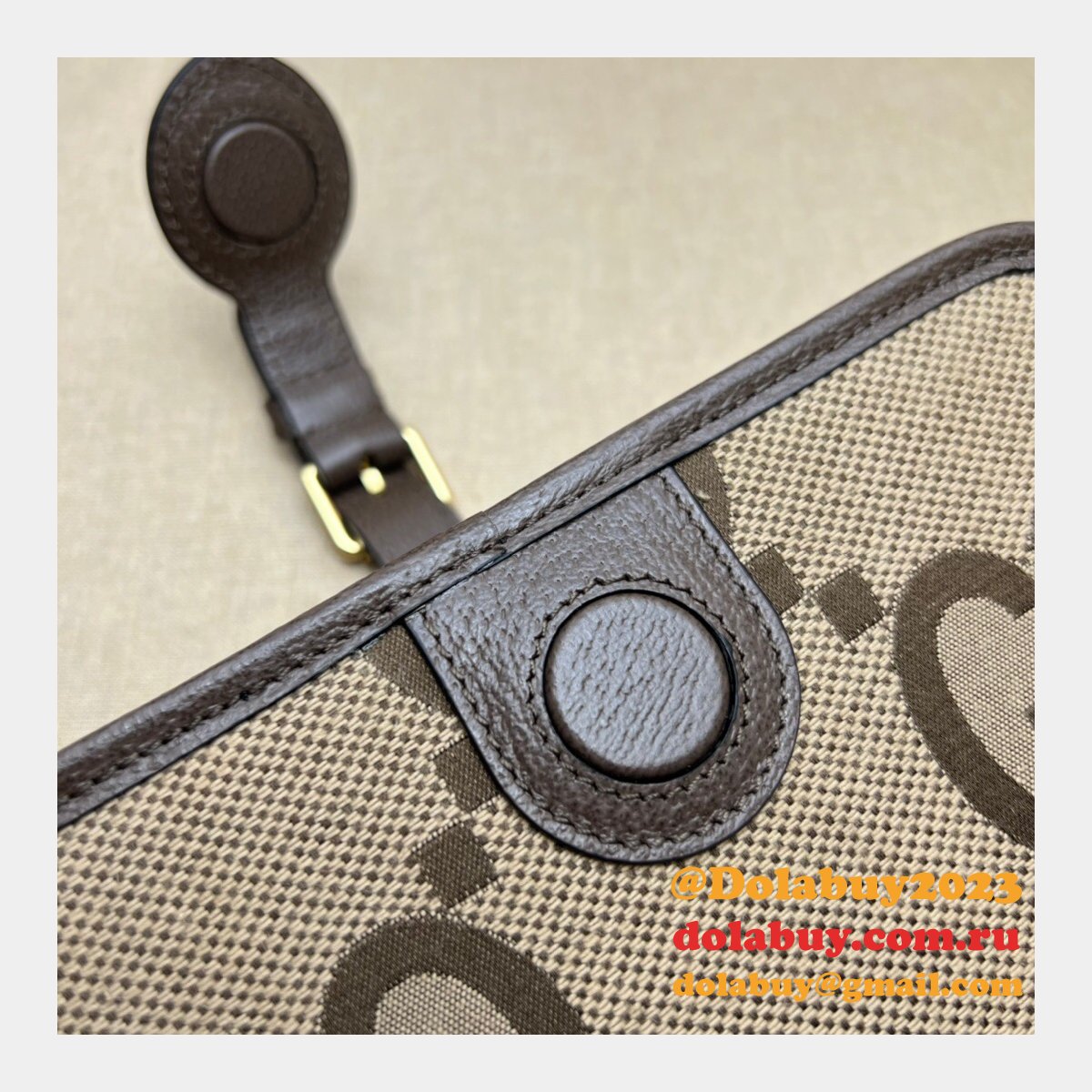 Gucci High Quality Replica Jumbo GG Canvas Shoulder 699438 Bag