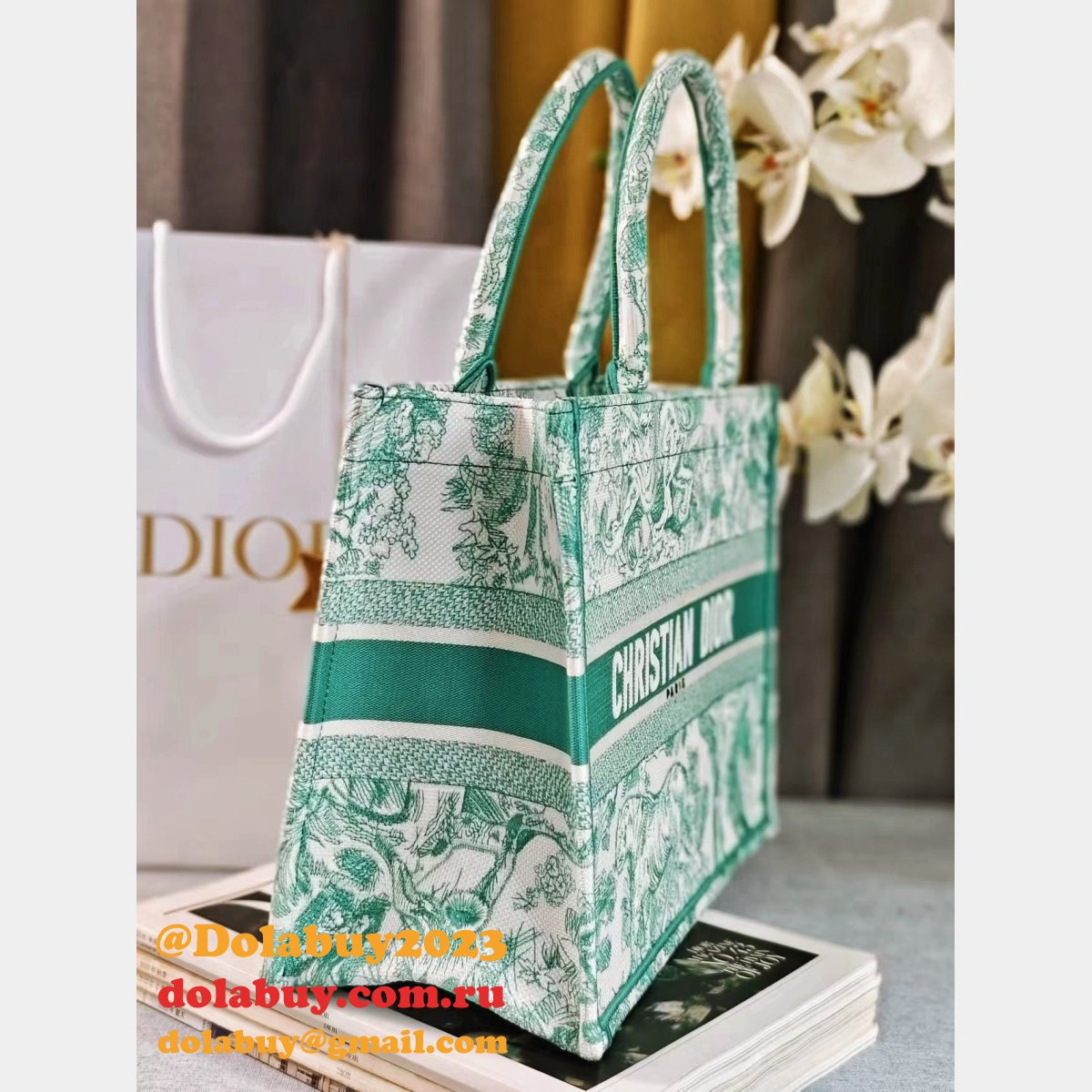 Top Quality Christian Dior Paris Reverse book Tote