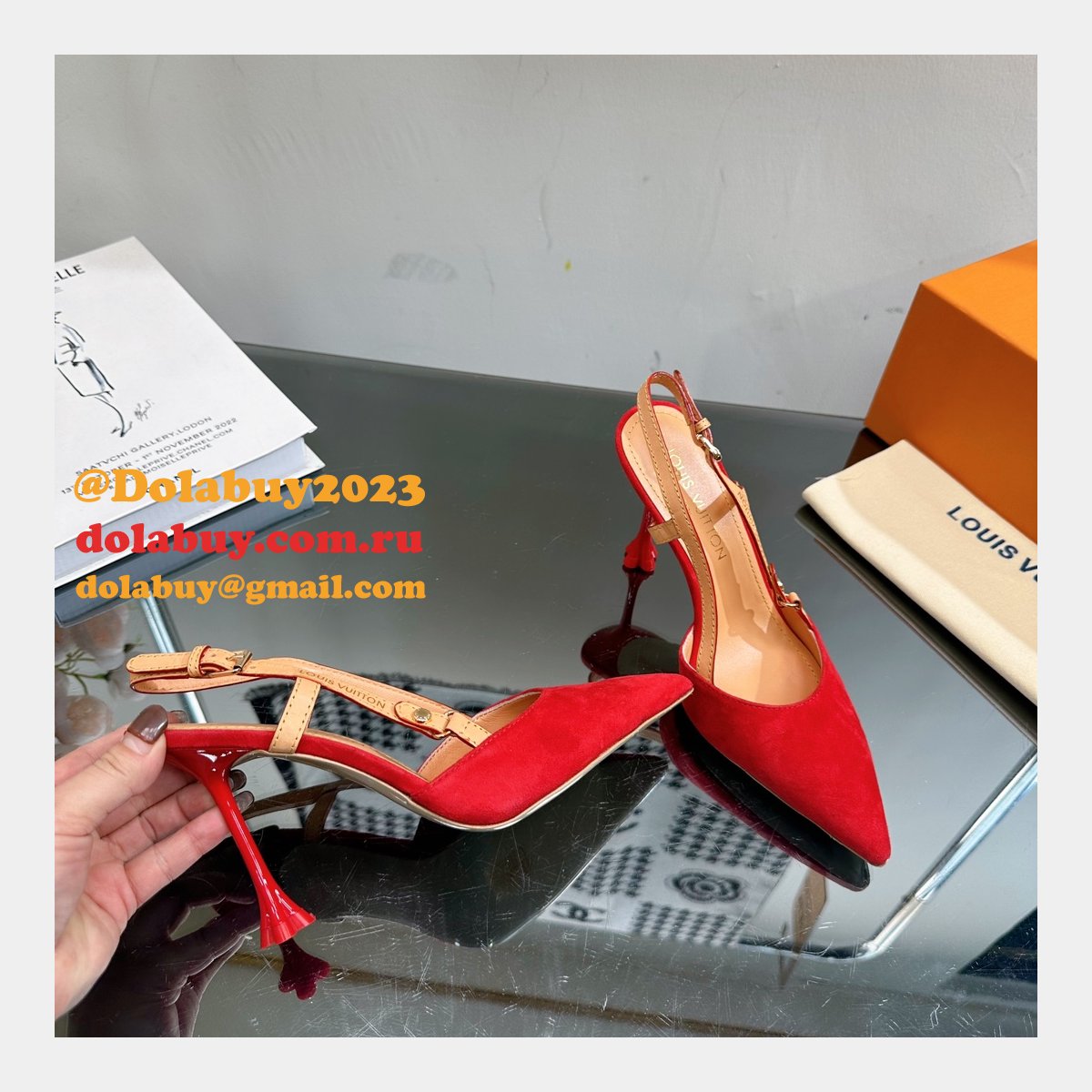 Louis Vuitton 1:1 Mirror Blossom Slingback Pump Shoes