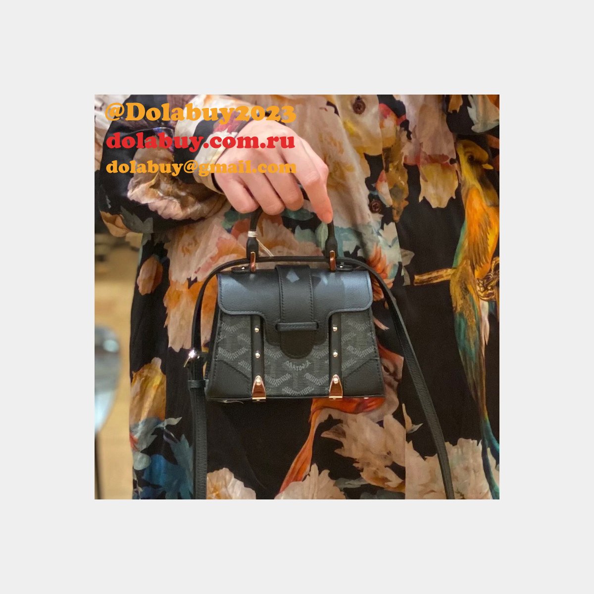 Cheap Goyard Replica Saigon Structure Nano Goyardine Bag