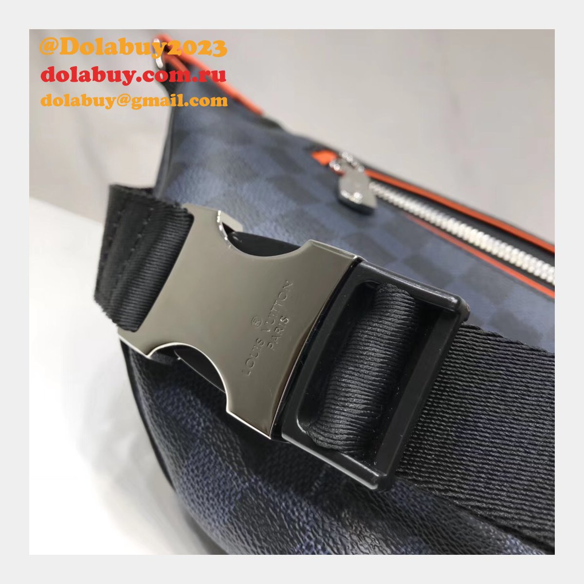 High Quality LV Discovery Bumbag Damier Cobalt Canvas N40161 Bag