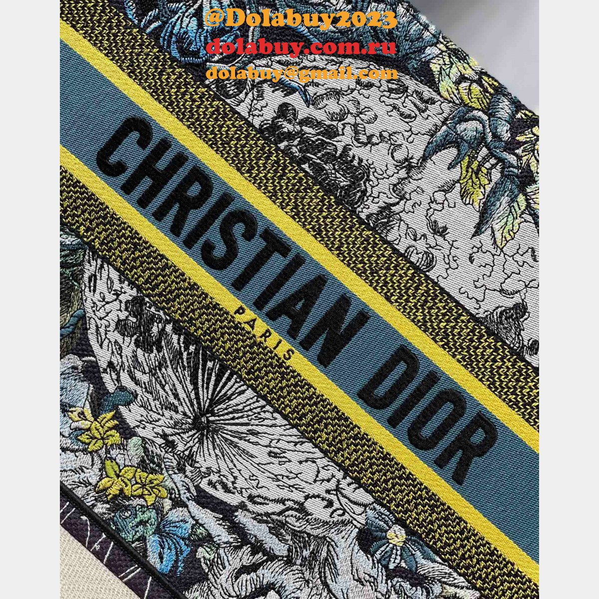 High Quality Dior CD Book Tote Replica Bags