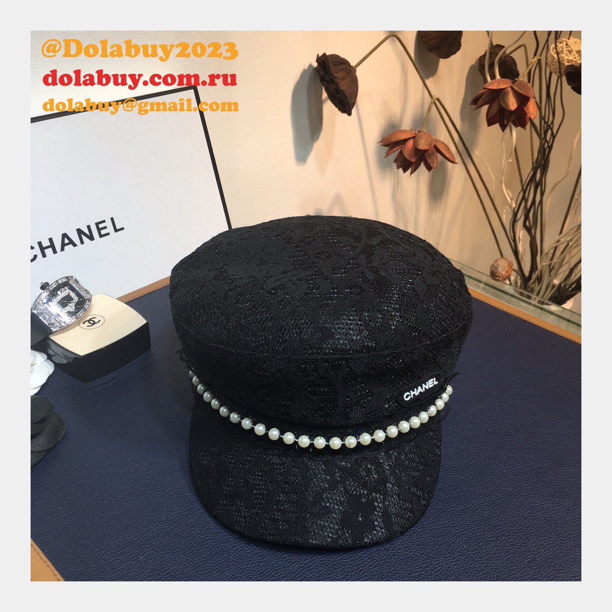 7 Star CC Replica Lace flower cap