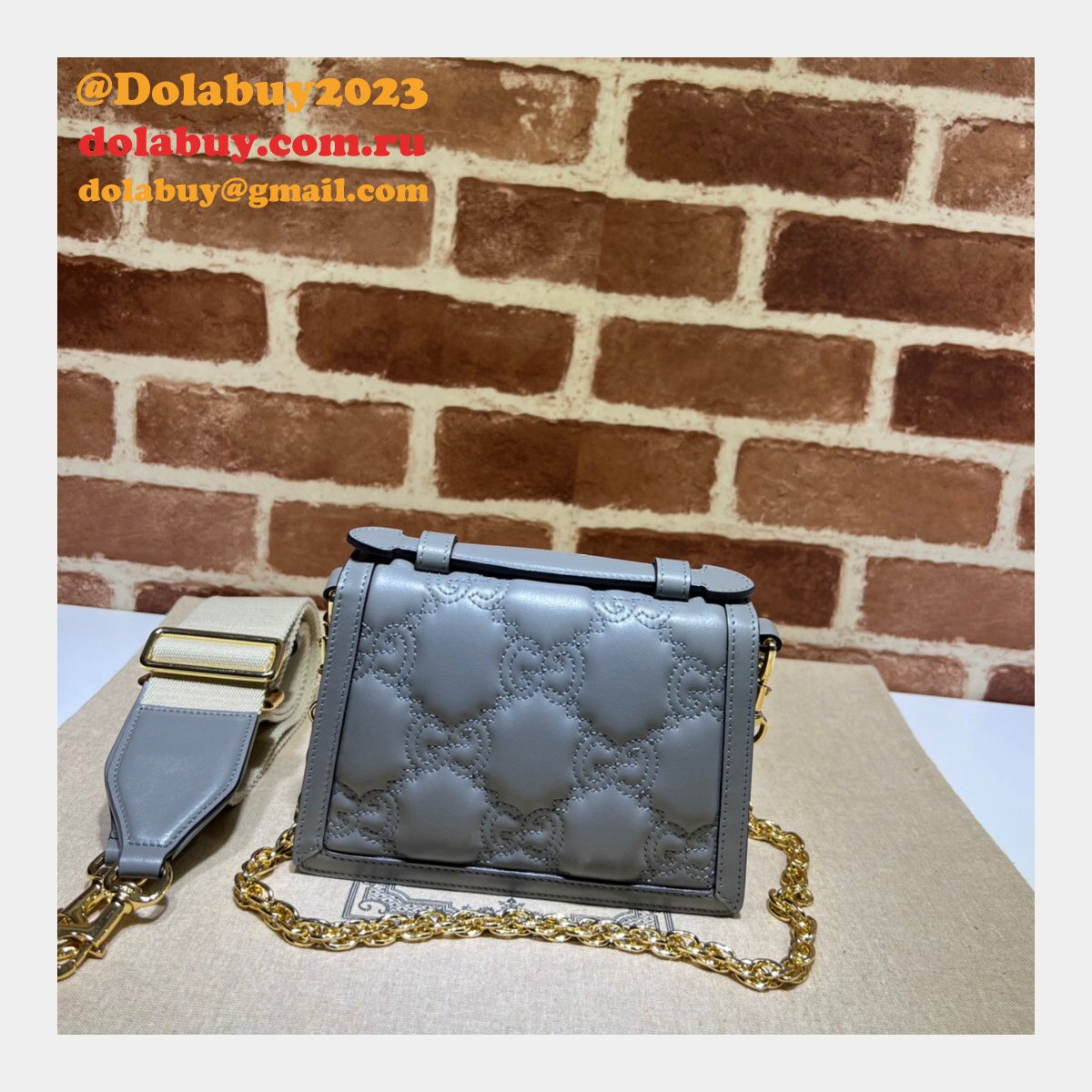 Gucci Fashion GG matelassé 724499 top handle Replica bag