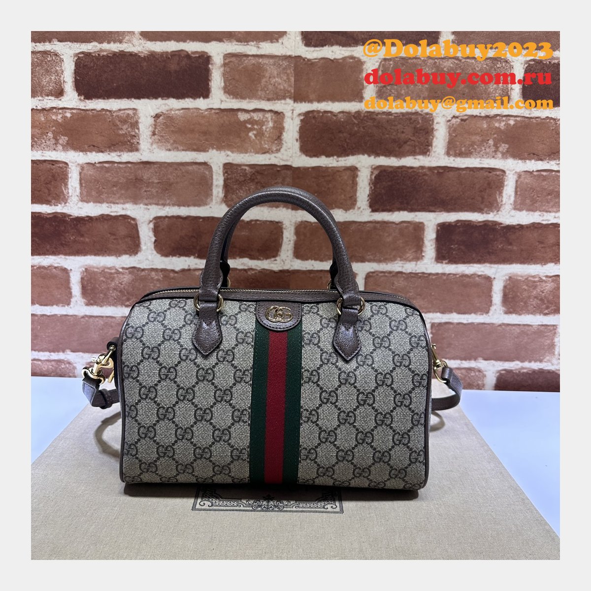 Perfect Ophidia GG Gucci Replicas Top Handle High 772061 Bag