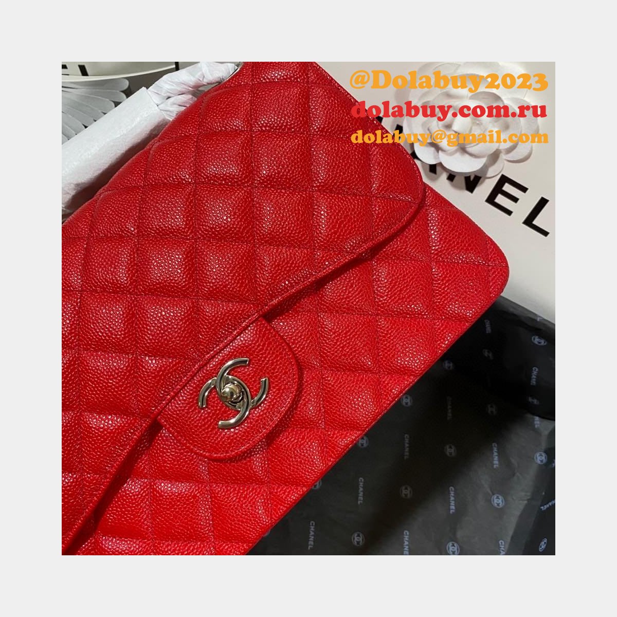 High Quality CC CF Classic Flap Jumbo Bags 30CM on Sale