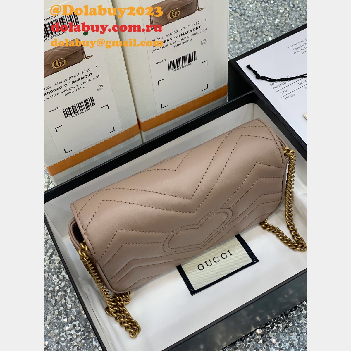 G*u*i wholesale gg marmont mini chain shoulder 476433 bag