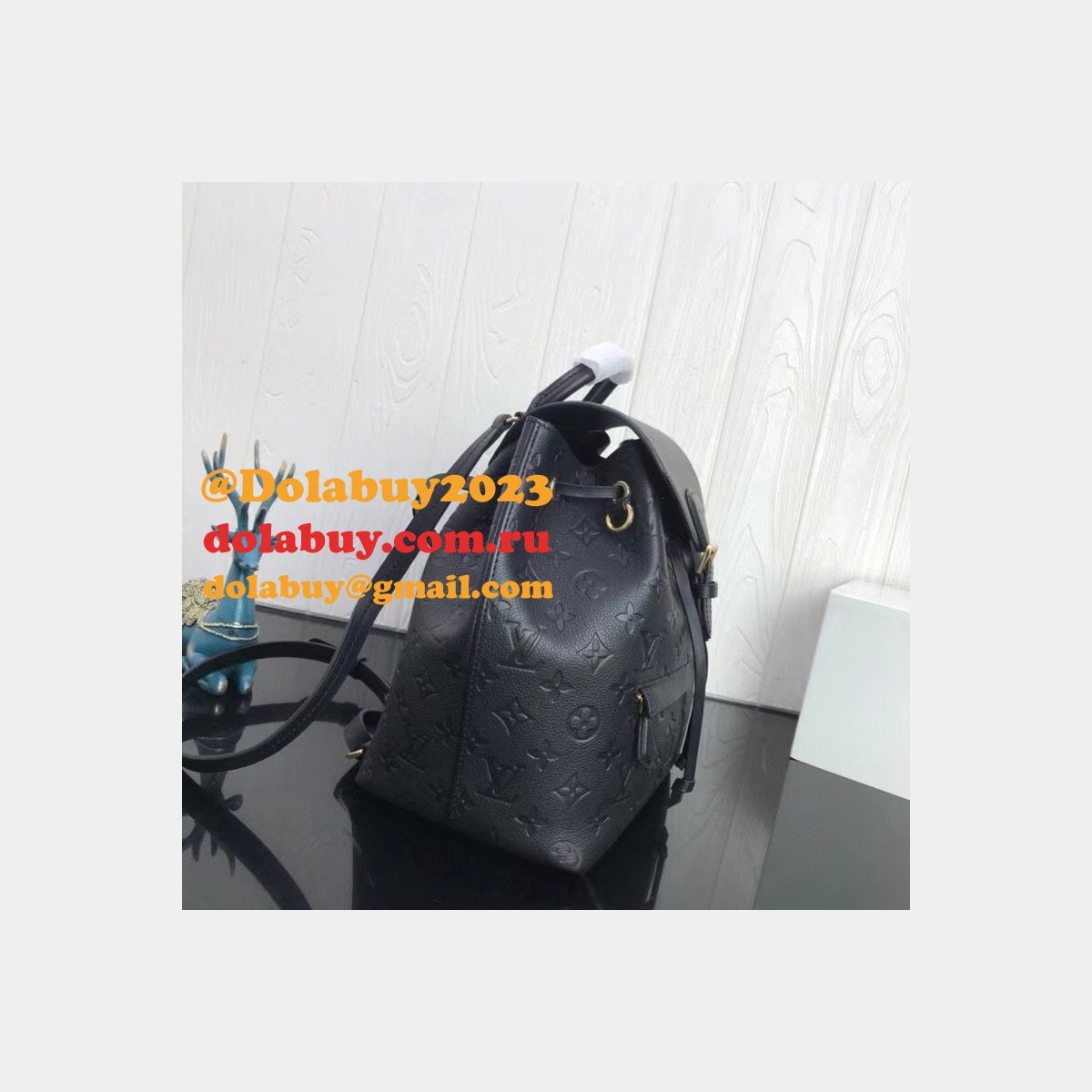 Replica LV Montsouris Backpack Monogram Empreinte Leather