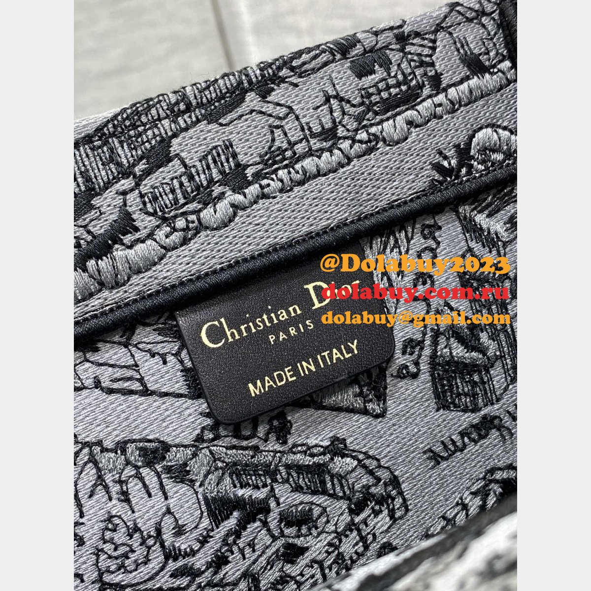 AAA Quality Replica Christian Dior CD Book Tote Bag For Sale