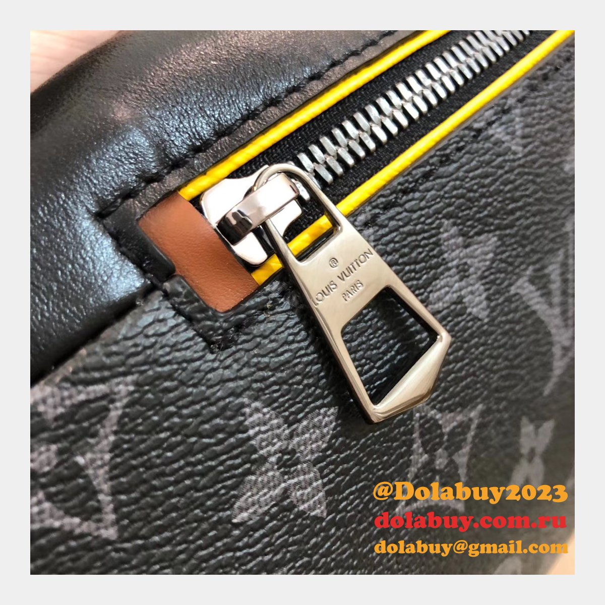 Shop Louis Vuitton M45220 Discovery Bumbag Monogram Eclipse Canvas