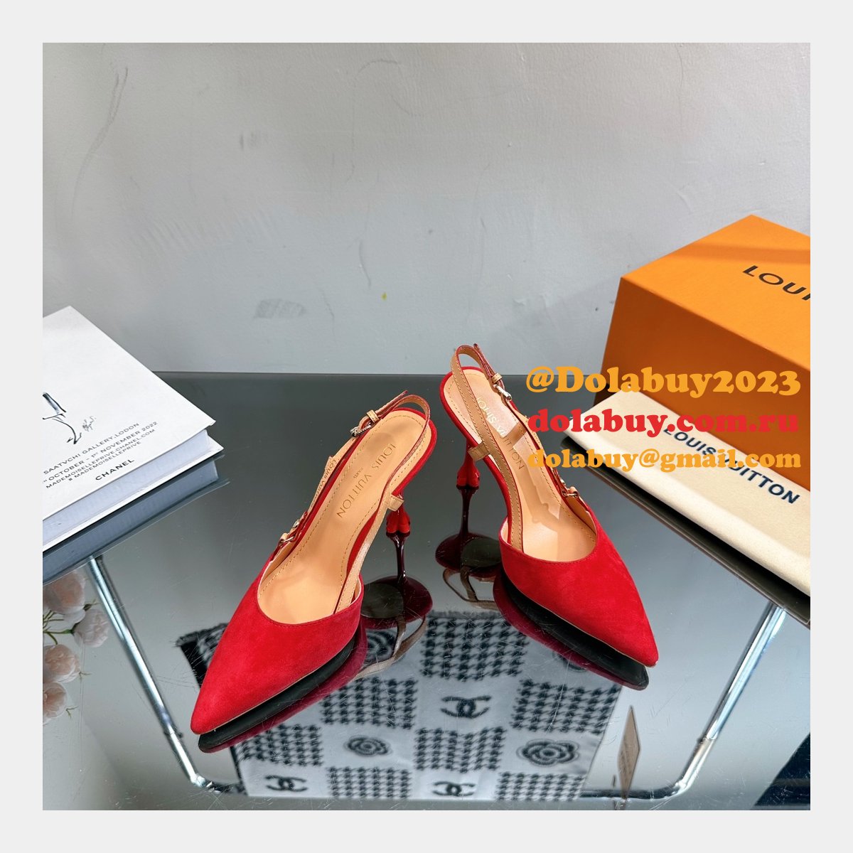 Louis Vuitton 1:1 Mirror Blossom Slingback Pump Shoes