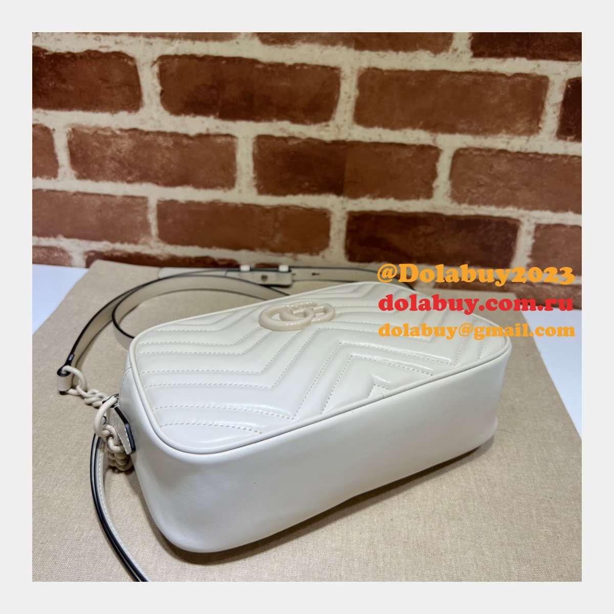 G*u*i 447632 marmont replica shoulder emerald leather bag