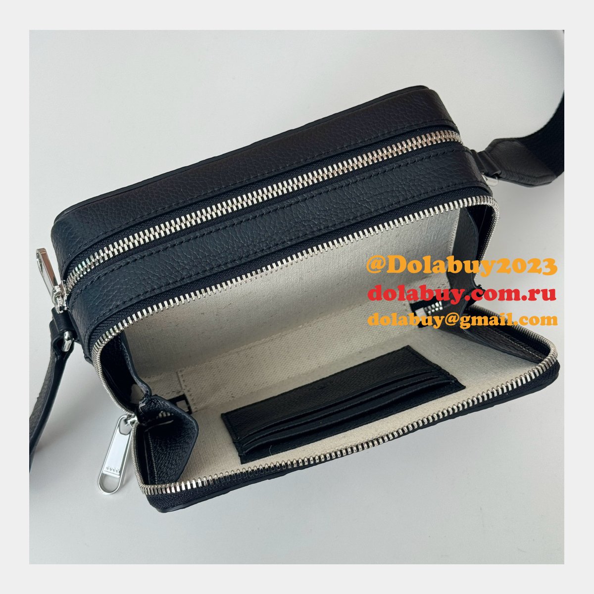 Knockoff Gucci 816958 Fashion Jumbo GG Super Black Bag