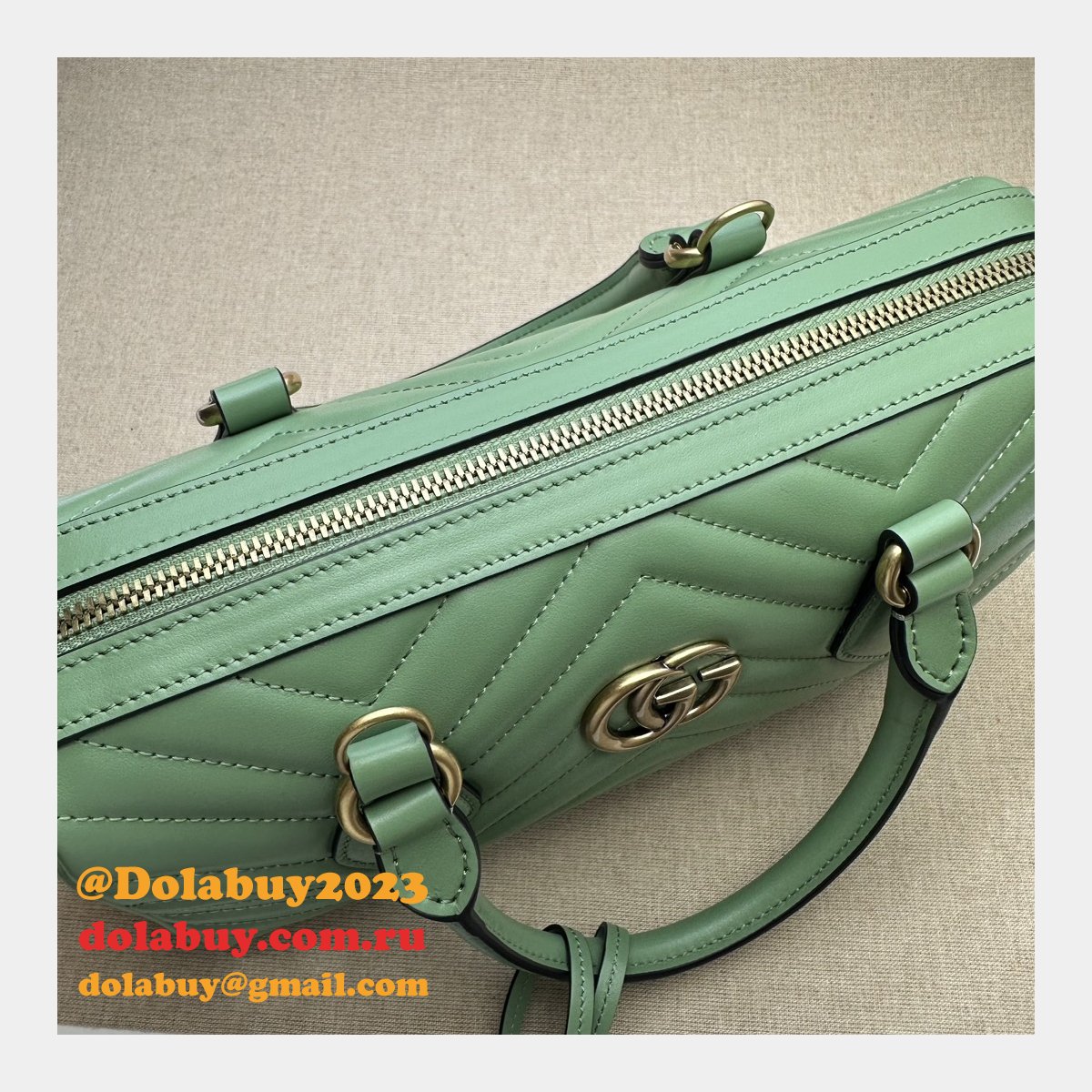 G*u*i top quality gg marmont top handles replica 746319 bag