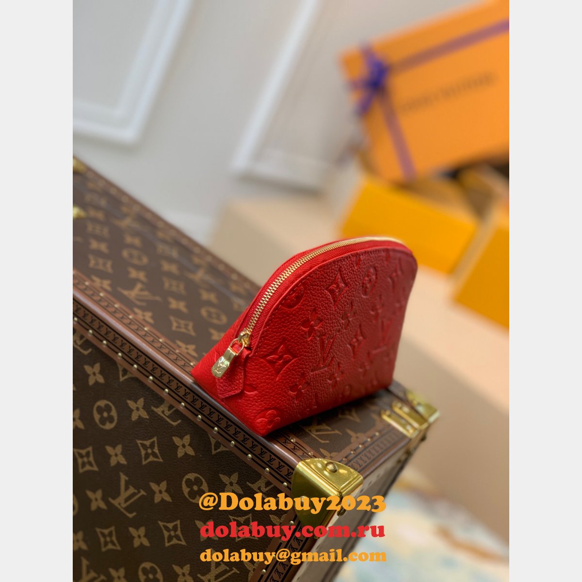 Louis Vuitton Fake M47515 Designer Makeup Bag Cosmetic Pouch