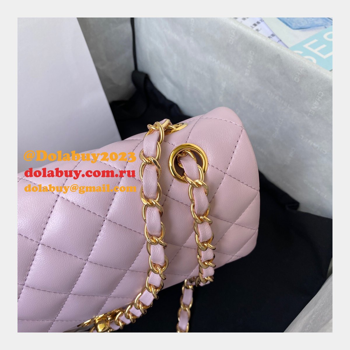 High Quality Replica Lambskin Classic Flap CF 23cm Bag