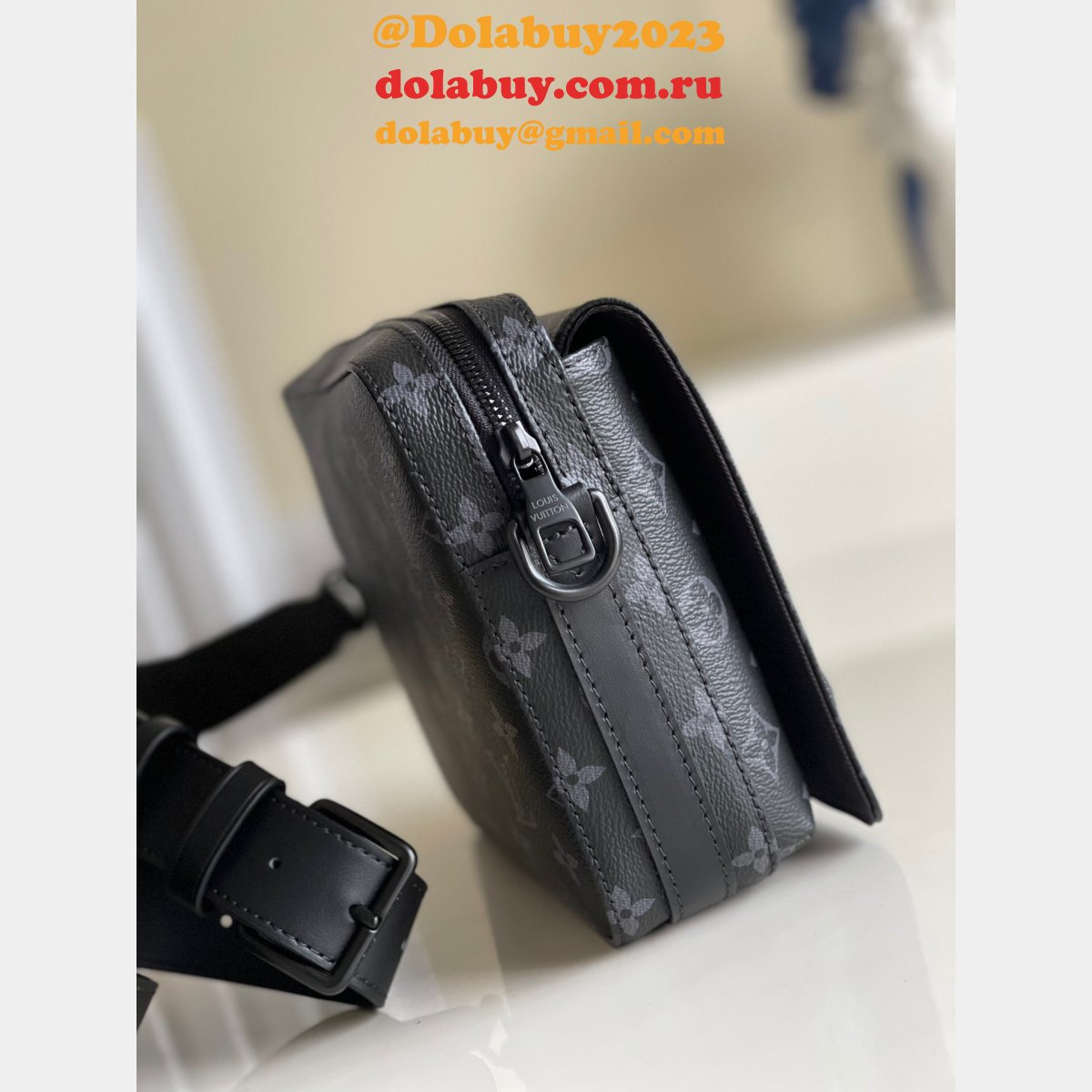 Louis Vuitton Replica Steamer Messenger Monogram Eclipse Canvas M45585