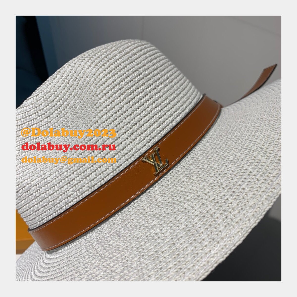 Fashion Louis Vuitton Beach classic straw hat