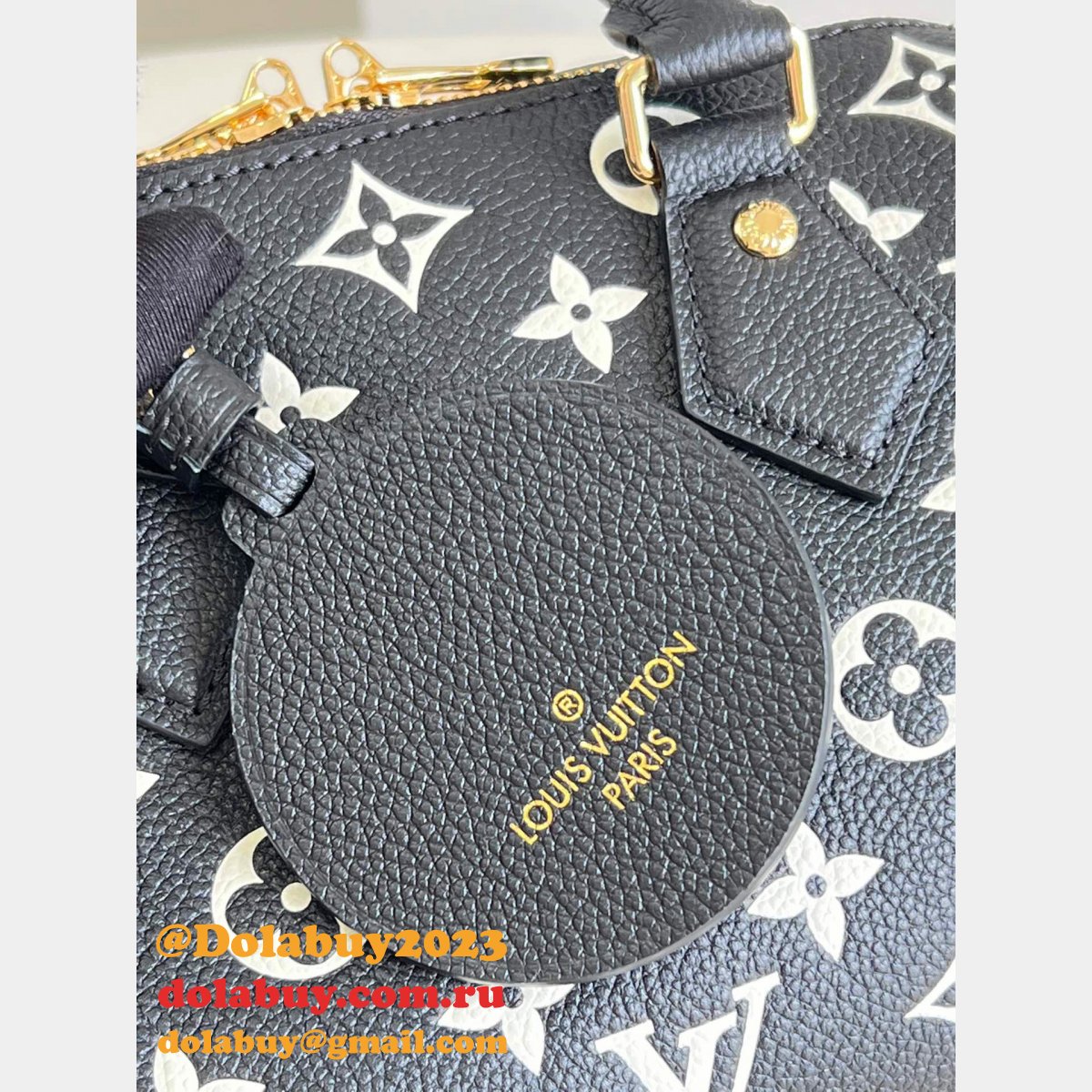Louis Vuitton Replica M46088 Speedy Bandoulière 20 Monogram Empreinte Leather Bag