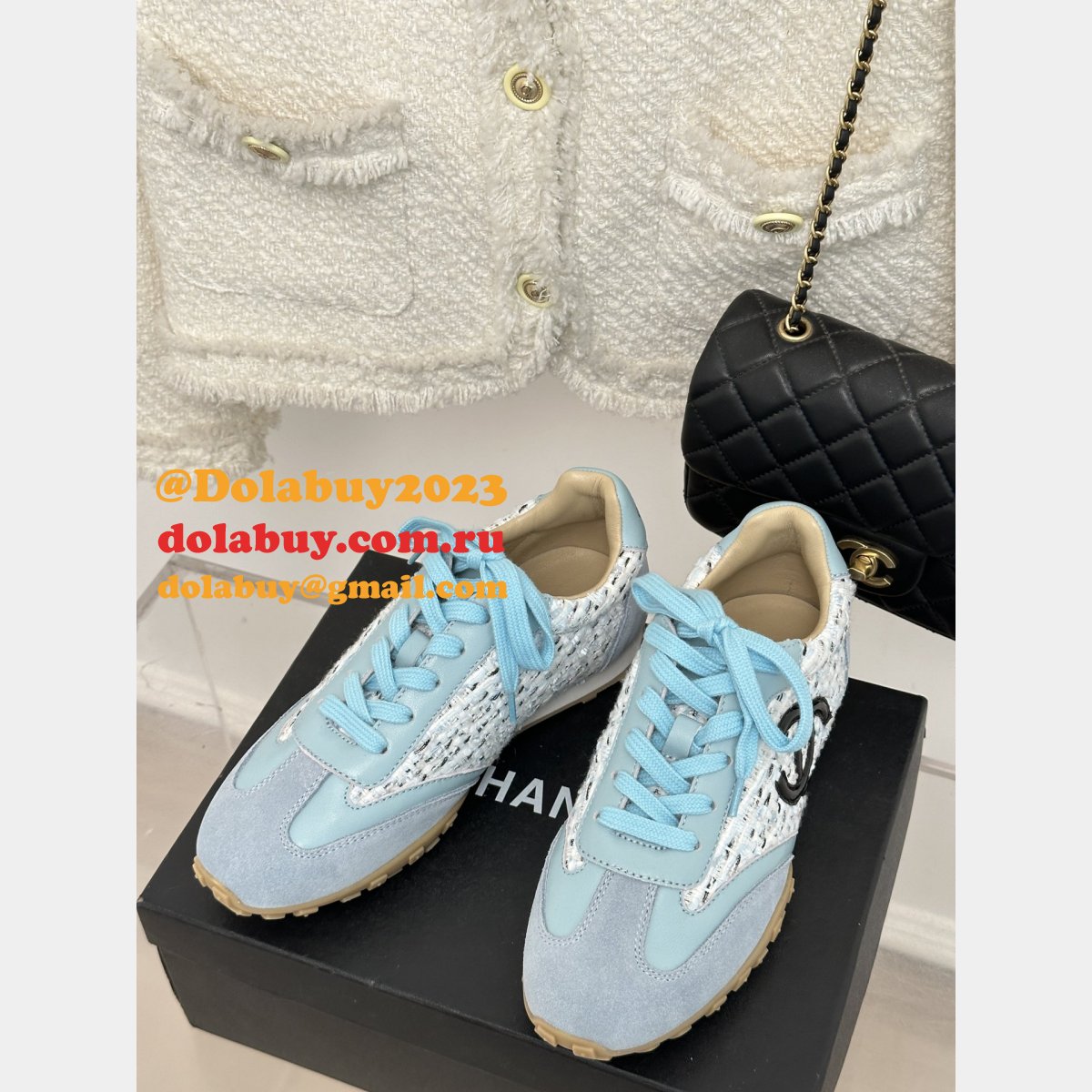 Top Quality Luxury 1:1 Replica Double C Retro Casual Shoes