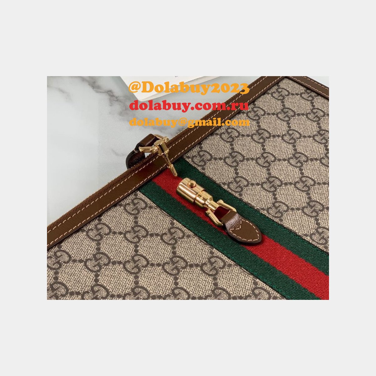 Gucci High Quality Beige Jackie 1961 pouch Beige Bag
